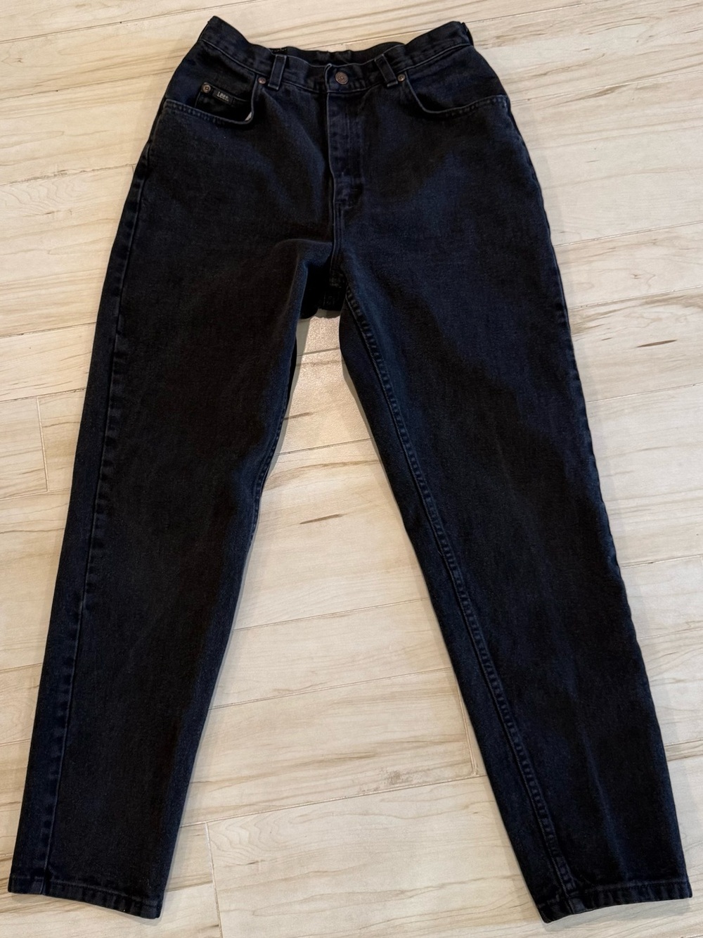 Classic High-Waist Black Women’s Lee Straight Leg Jeans